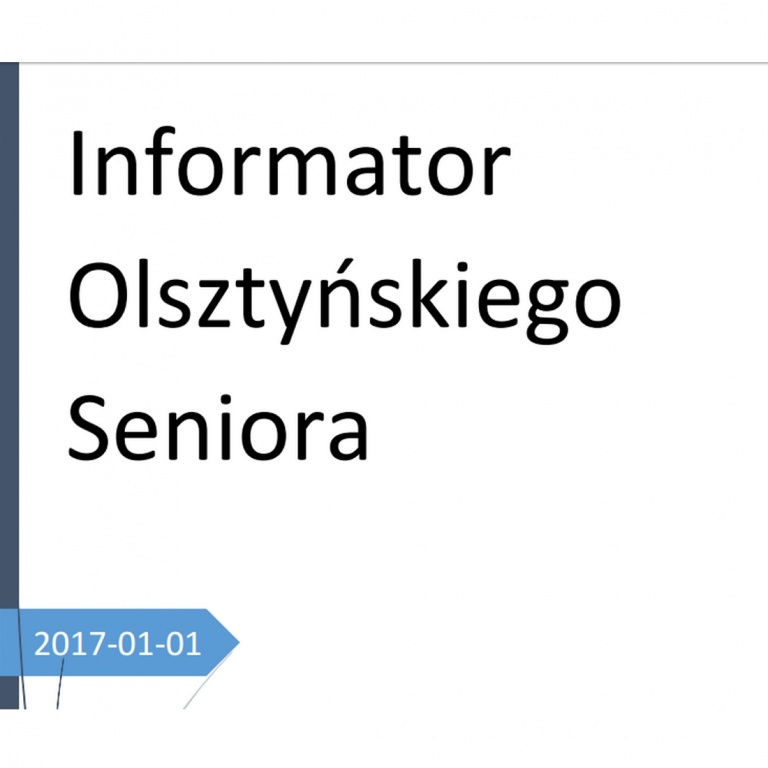 Olsztyn: Seniorzy dostali informator