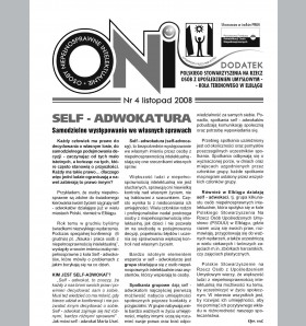 Self-adwokatura – wkładka PSOUU listopad 2008