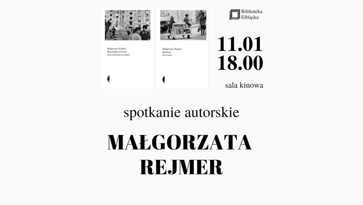Spotkanie z Małgorzatą Rejmer – laureatką Paszportu Polityki