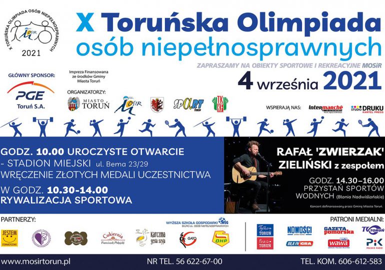 X Toruńska Olimpiada Osób Niepełnosprawnych już wkrótce
