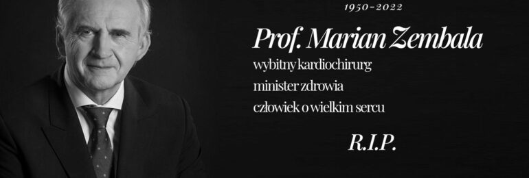 Mija pierwsza rocznica śmierci prof. Mariana Zembali