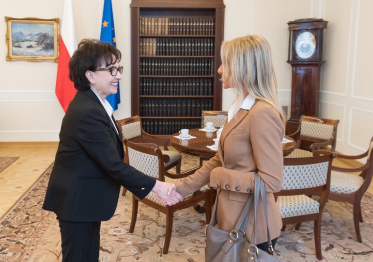 Apel o wsparcie dla Ukrainy i krajów przyjmujących uchodźców. Spotkanie Marszałek Sejmu z Wiceprzewodniczącą PE