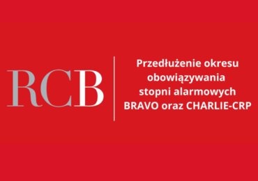 Przedłużenie stopni alarmowych BRAVO oraz CHARLIE-CRP