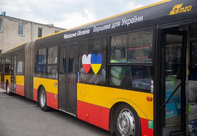 Stołeczne autobusy jadą do Ukrainy