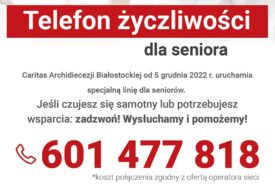 Białystok: Telefon życzliwości dla seniora