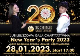 Siedlce: XX Gala Charytatywna New Year’s Party 2023 „Dzieci Eurolingua Dzieciom lokalnie i międzynarodowo”