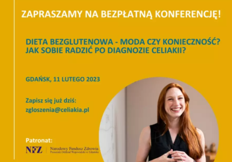 Gdańsk: Bezpłatna konferencja o celiakii – 11 lutego 2023