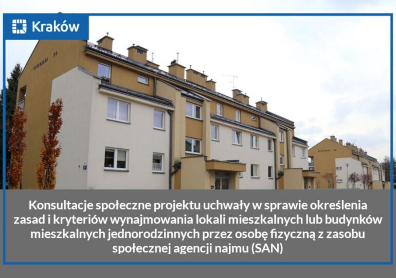 Kraków: Mieszkanie w ramach społecznej agencji najmu – konsultacje