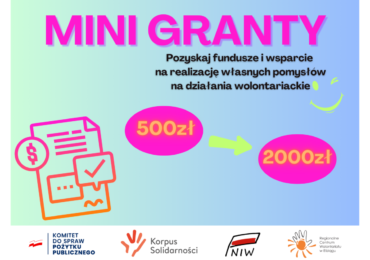 Warmińsko-Mazurskie: Rozpoczął się nabór wniosków do konkursu: „Mini-Granty na inicjatywy wolontariackie"