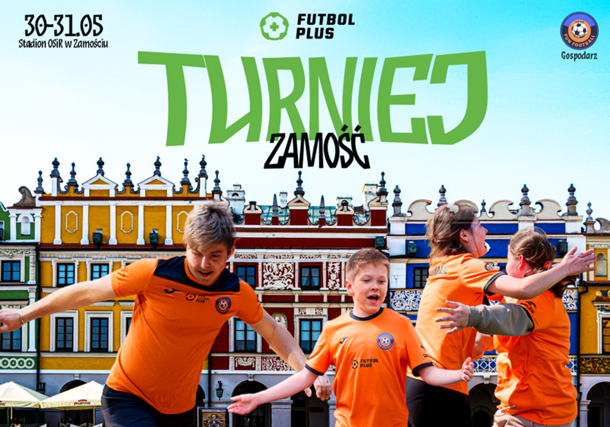 Ponad 200 dzieci z niepełnosprawnościami przyjedzie do Zamościa – ogólnopolski turniej Futbol Plus już 31 maja